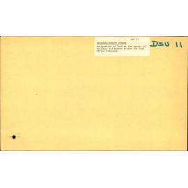 Broadway/Hobart Street - Designation Of Land At The Corner Of Broadway And Hobart Street For Post Office Purposes