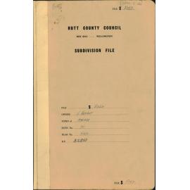 Subdivision, Ohariu Valley Road, G Bryant