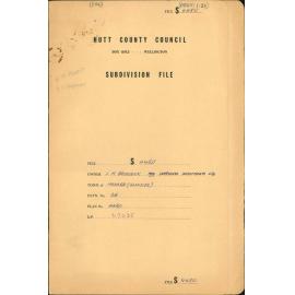 Subdivision, Glenside Road, L M Broderick, Lamphouse Investments Ltd