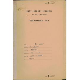 Subdivision, 79 Bassett Road, D K Howard