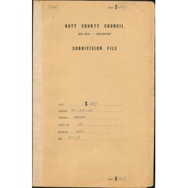 Subdivision, Clifford Road, A E Ivin Estate