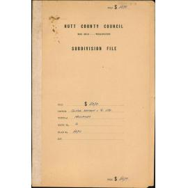 Subdivision, Ngauranga Gorge Road, Colyer, Watson and Co Ltd