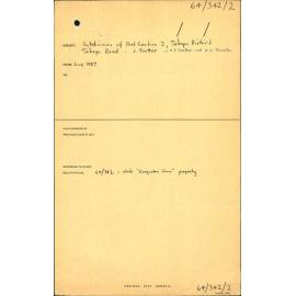 Subdivision of Part Section 2, Takapu District: Takapu Road: J Trotter or M P Trotter and W G Thurston