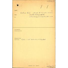 Woodman Drive north-west of Tawa's eastern reservoir: Greenvue Enterprise Ltd and Tawa Development Corporation Ltd