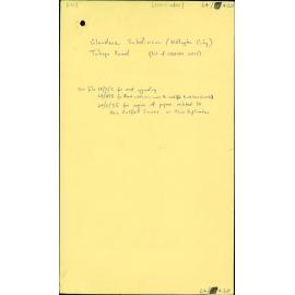 Glendene Subdivision (Wellington City) Takapu Road (Part of Grenada North)