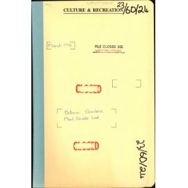 Parks and Reserves: Botanic Garden: Plant Guide List