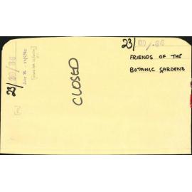 Friends of the Botanic Garden