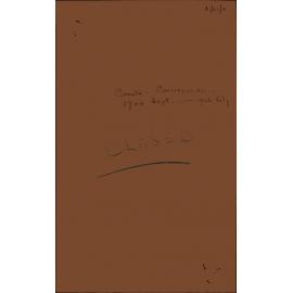 Comets, Correspondence, September 1944-July 1946