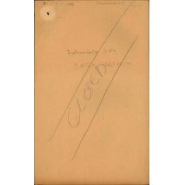 Instrument Data, Carter Observatory