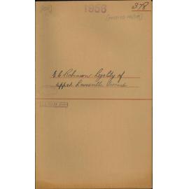 E C Robertson - Legality of Upper Lewisville Terrace