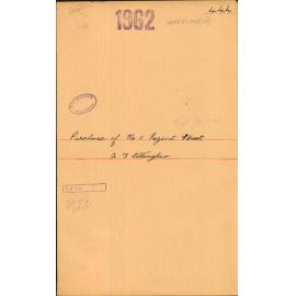 Purchase of No 11 Regent Street - A F Cottingham