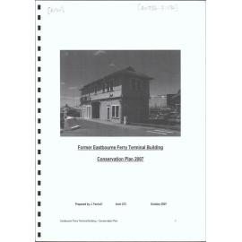 Conservation Plan, Former Eastbourne Ferry Terminal Building