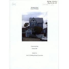 26 Stoke Street, Newtown, Wellington, Conservation Plan