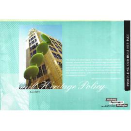 WCC Built Heritage Policy June 2005