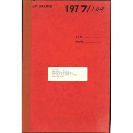 DSC 32/1 - Aro Valley - C U R A - Appeals by P P Ingle and G B, B K, J S and E L Cole