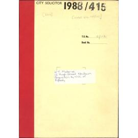 H T Matene, 12 Hugh Street, Newtown Acquisition by WCC of Property