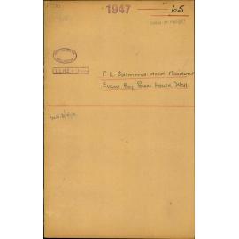 Accident, Peter Leggat, Deceased, Evans Bay Power House