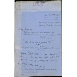 Wanting to purchase part of Lea Street, Island Bay - Mother Mary Aubert