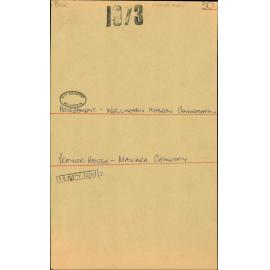 Agreement - Wellington Hebrew Congregation - Prayer House - Makara Cemetery