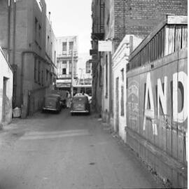 a. Cornhill Street, small street off Manners Street, motor vehicles