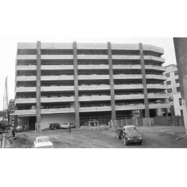 aa. Lombard Street parking building from Manners Street end of Cornhill Street