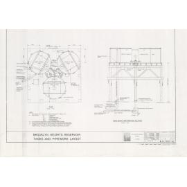 Brooklyn Heights Reservoir, Tanks and Pipework Layout