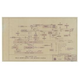Wellington city, Bulk water supply and metering diagram