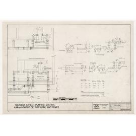 Warwick Street Pumping Station, Arrangement of Pipework and Pumps