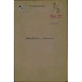 Cemeteries: Karori Cemetery, General File