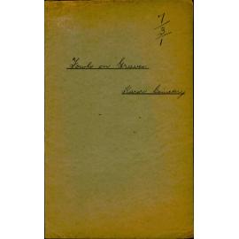 Cemeteries: Fowls on Graves, Karori Cemetery