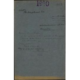 Establishment of an observatory - Wellington Philosophical Society