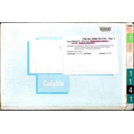 Property - Site file - Rosehaugh Avenue Karori - Karori Cemetery