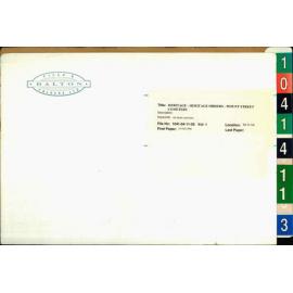 Heritage - Heritage Orders - Mount Street Cemetery