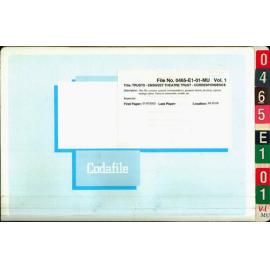 Trusts - Embassy Theatre Trust - Correspondence