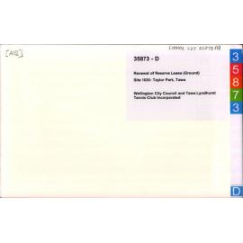 Renewal of Reserve Lease (Ground)  - Site 1830 - Taylor Park, Tawa