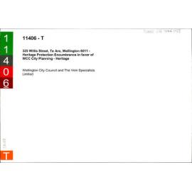 325 Willis Street, Te Aro, Wellington 6011 - Heritage Protection Encumbrance in favor of WCC City Planning - Heritage - Wellington City Council and The Vein Specialists Ltd