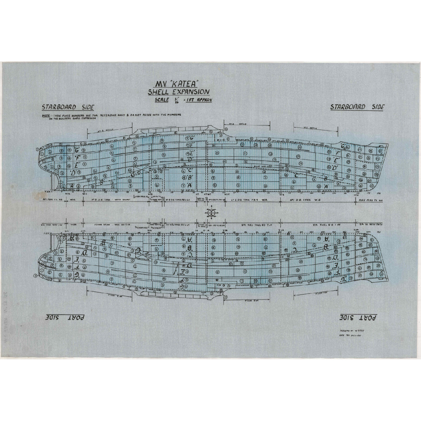 MV Katea, plans