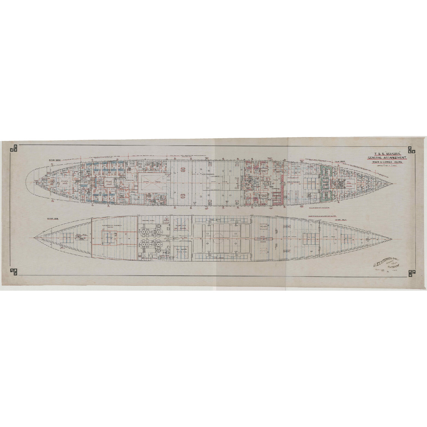 TSS Makura, plans