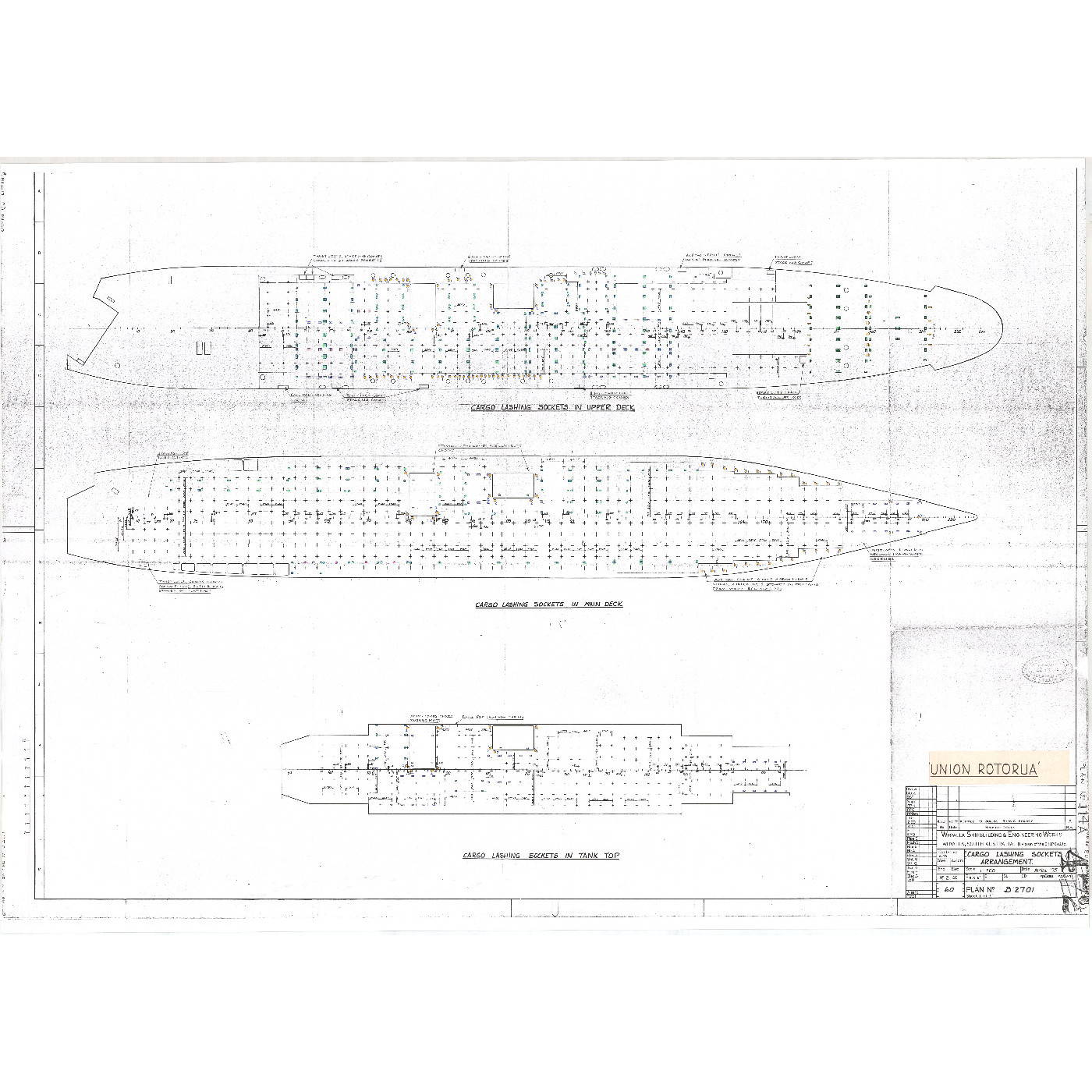 GTEV [TSGT] Union Rotorua and MV Union Rotoiti, plans 1 