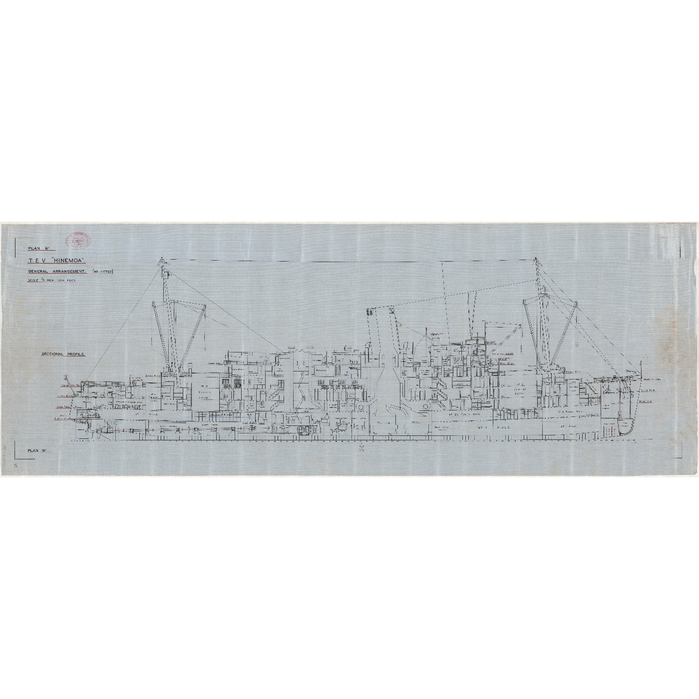 TEV Hinemoa, plans