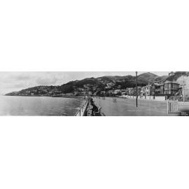 Panorama of Oriental Parade and Oriental Bay