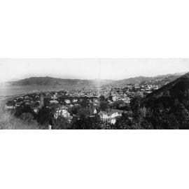 Panorama of Thorndon from Wadestown Hills