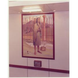 TEV Wahine, Māori Woman (Wāhine) with child on her back (artwork)