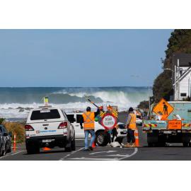 South Coast of Wellington during a big southerly storm surge