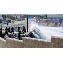 South Coast of Wellington during a big southerly storm surge