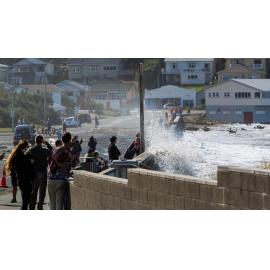 South Coast of Wellington during a big southerly storm surge