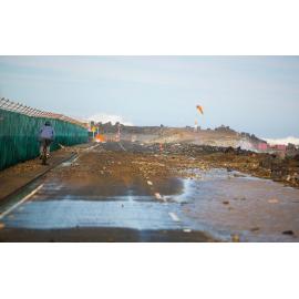 South Coast of Wellington during a big southerly storm surge