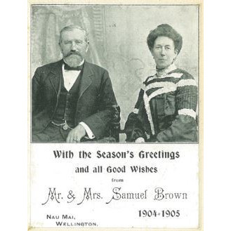 Portrait of Samuel Brown, Councillor, and Mrs Brown