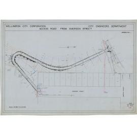 Access road from Emerson Street