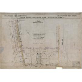 New railway station - frontage layout - Bunny Street